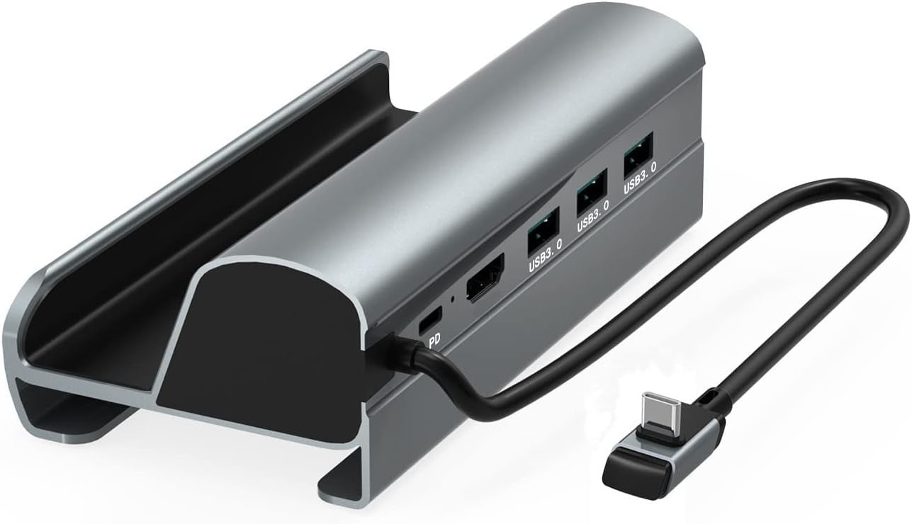 Station d'Accueil USB-C 6-en-1 : USB 3.0, Ethernet Gigabit, PD 60W