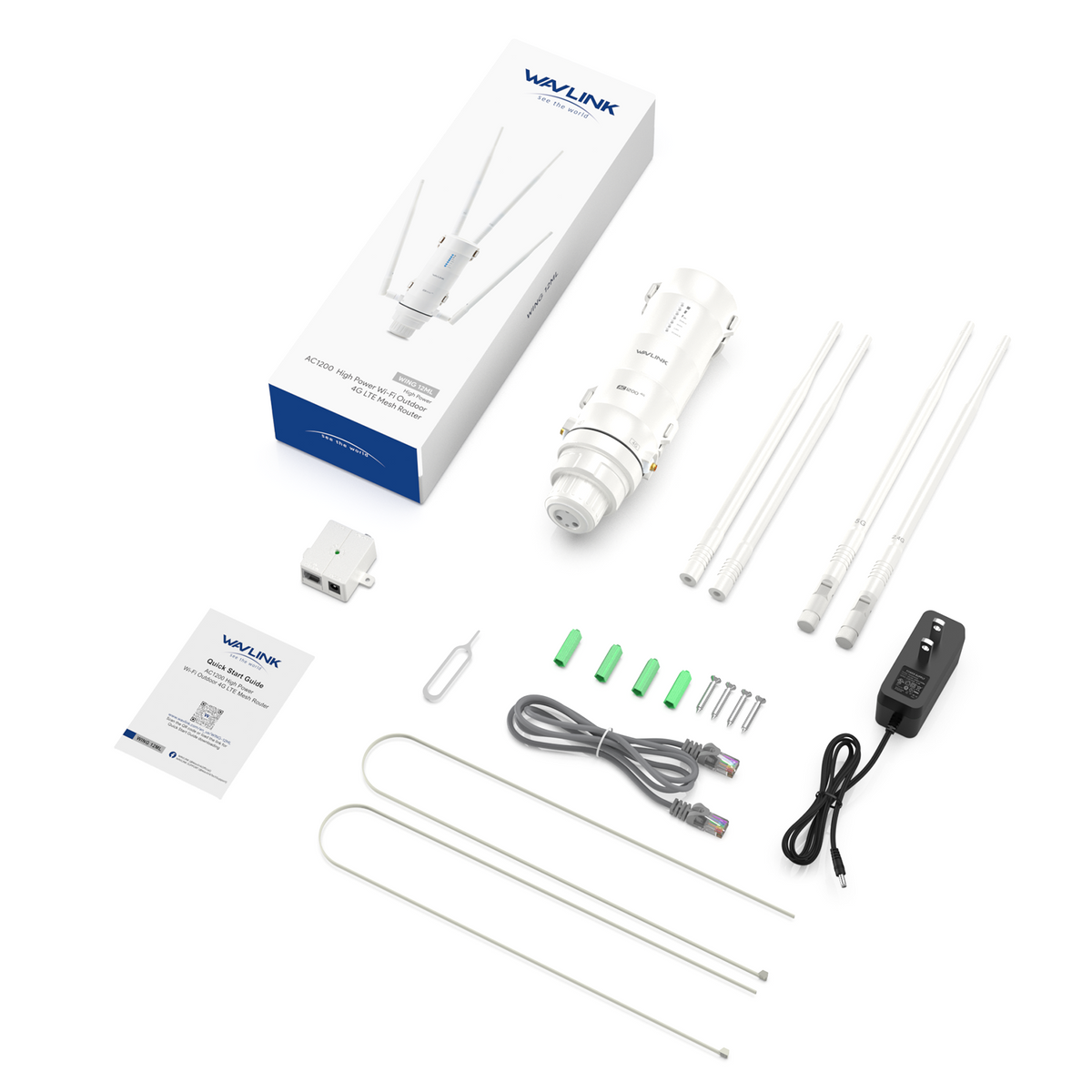 Routeur Maillé WiFi Extérieur 4G LTE Wavlink AC1200 (Modèle Wing 12MT) - ETS A2M