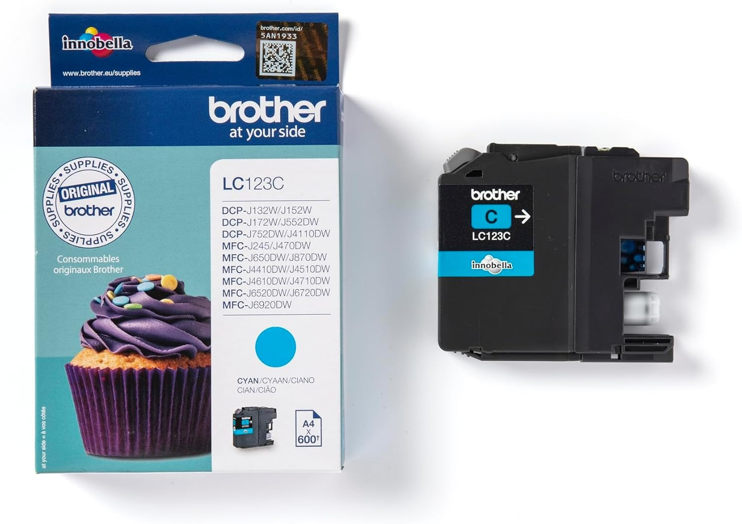 Pack Cartouches Brother LC123 (BK/C/M/Y)