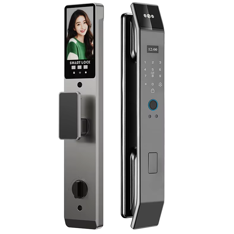 Interphone vidéo - Serrure de Porte Faciale 3D - Empreinte Digitale, Caméra