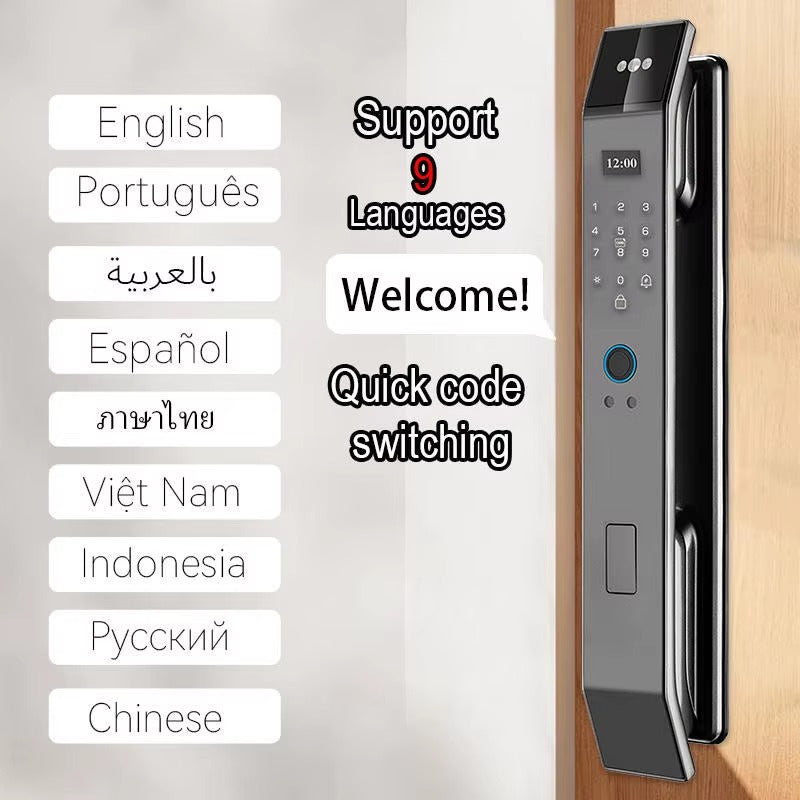 Interphone vidéo - Serrure de Porte Faciale 3D - Empreinte Digitale, Caméra