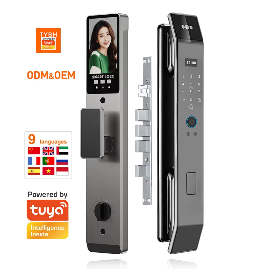 Interphone vidéo - Serrure de Porte Faciale 3D - Empreinte Digitale, Caméra