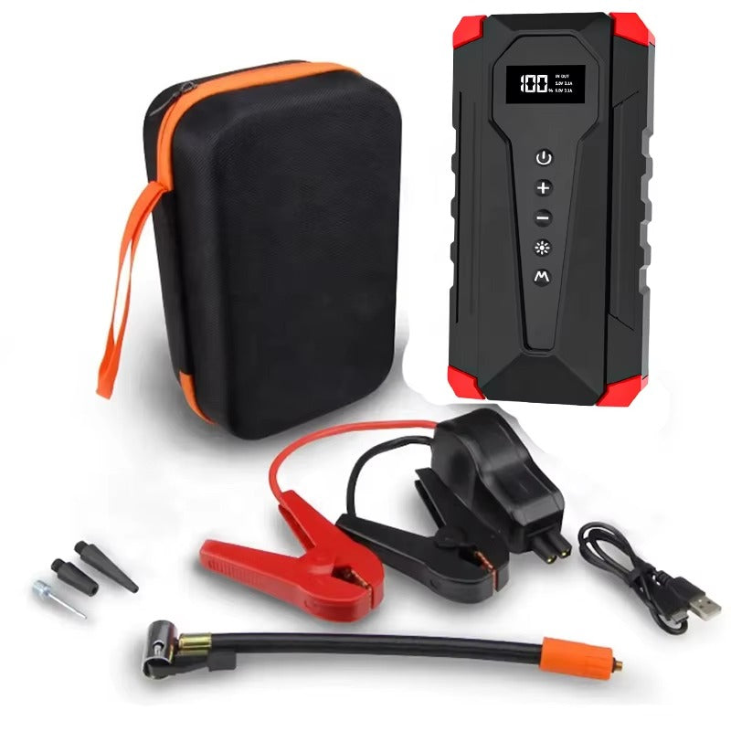 Démarreur de Voiture d'Urgence - Compresseur & Power Bank