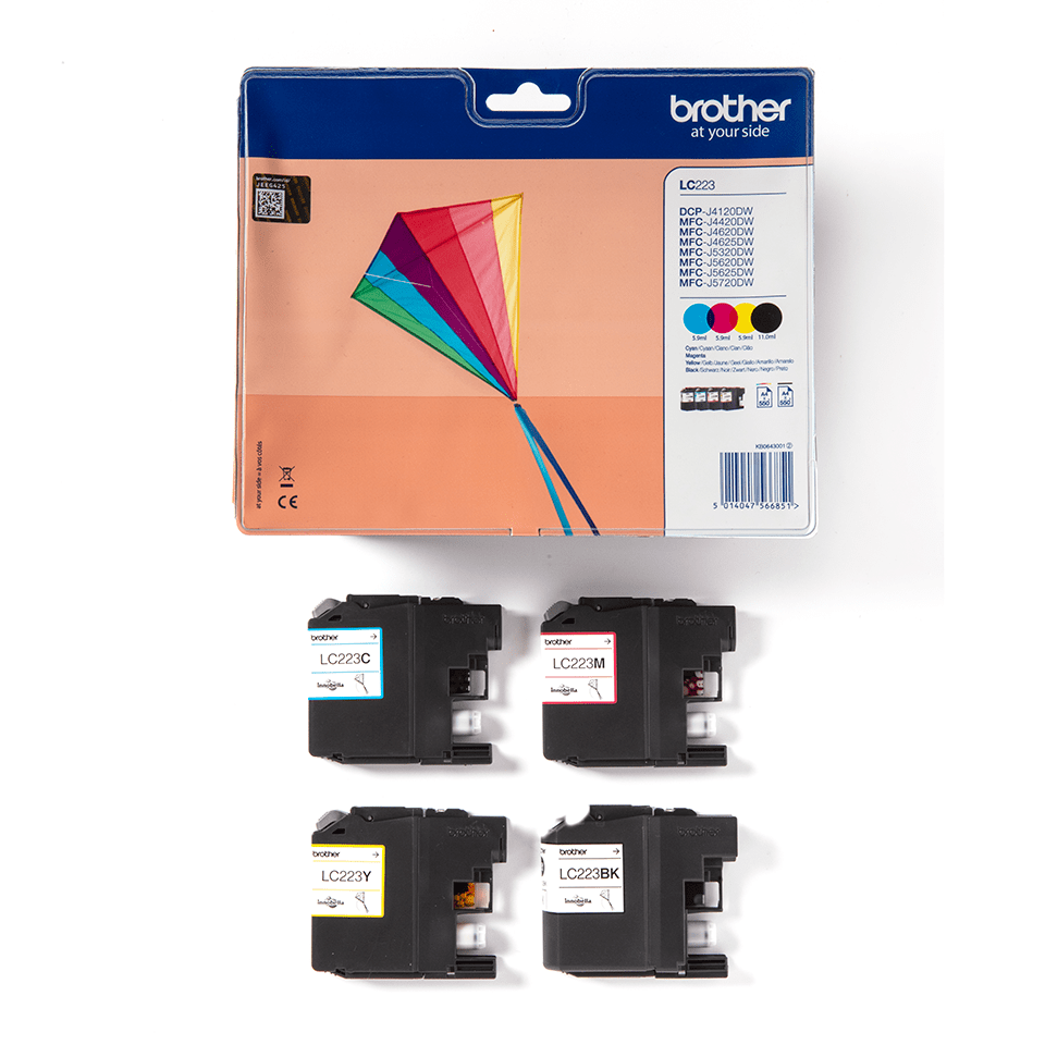 Pack Cartouches Brother LC223 (BK/C/M/Y)