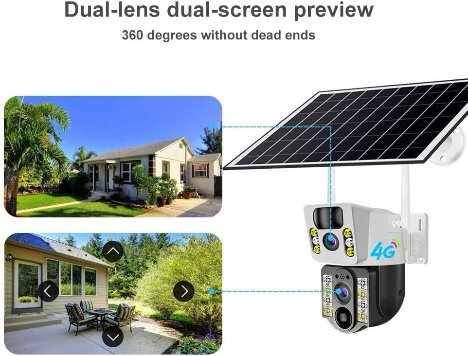 Caméra PTZ solaire 4MP V380