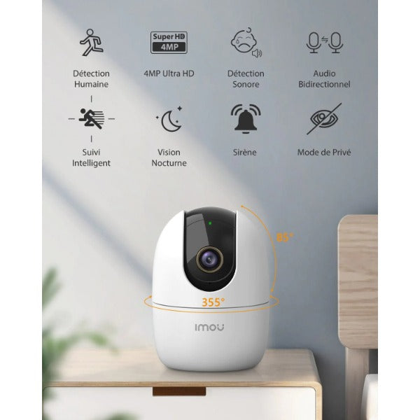 IMOU Ranger 2 - Caméra IP WiFi Intérieure 2MP