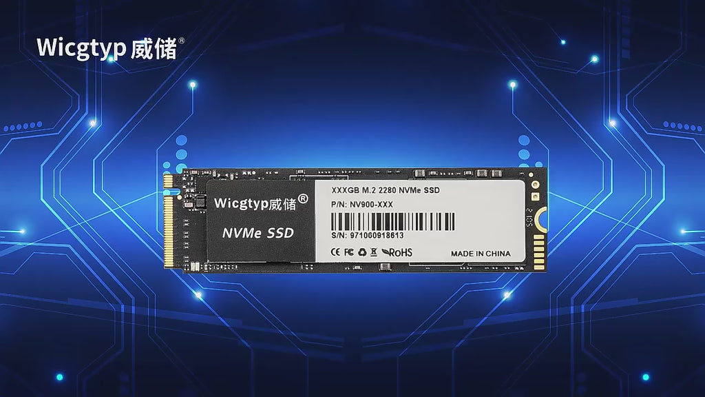 SSD NVMe M.2 Wicgtyp – 2 To, 1 To, 512 Go, 256 Go – Pour MacBook Pro et PC portables