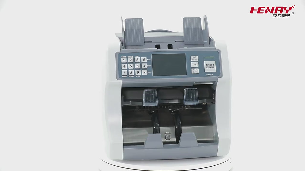 Compteur de Billets Professionnel S200 avec Double Détection –tri et Comptage Rapide et Fiable