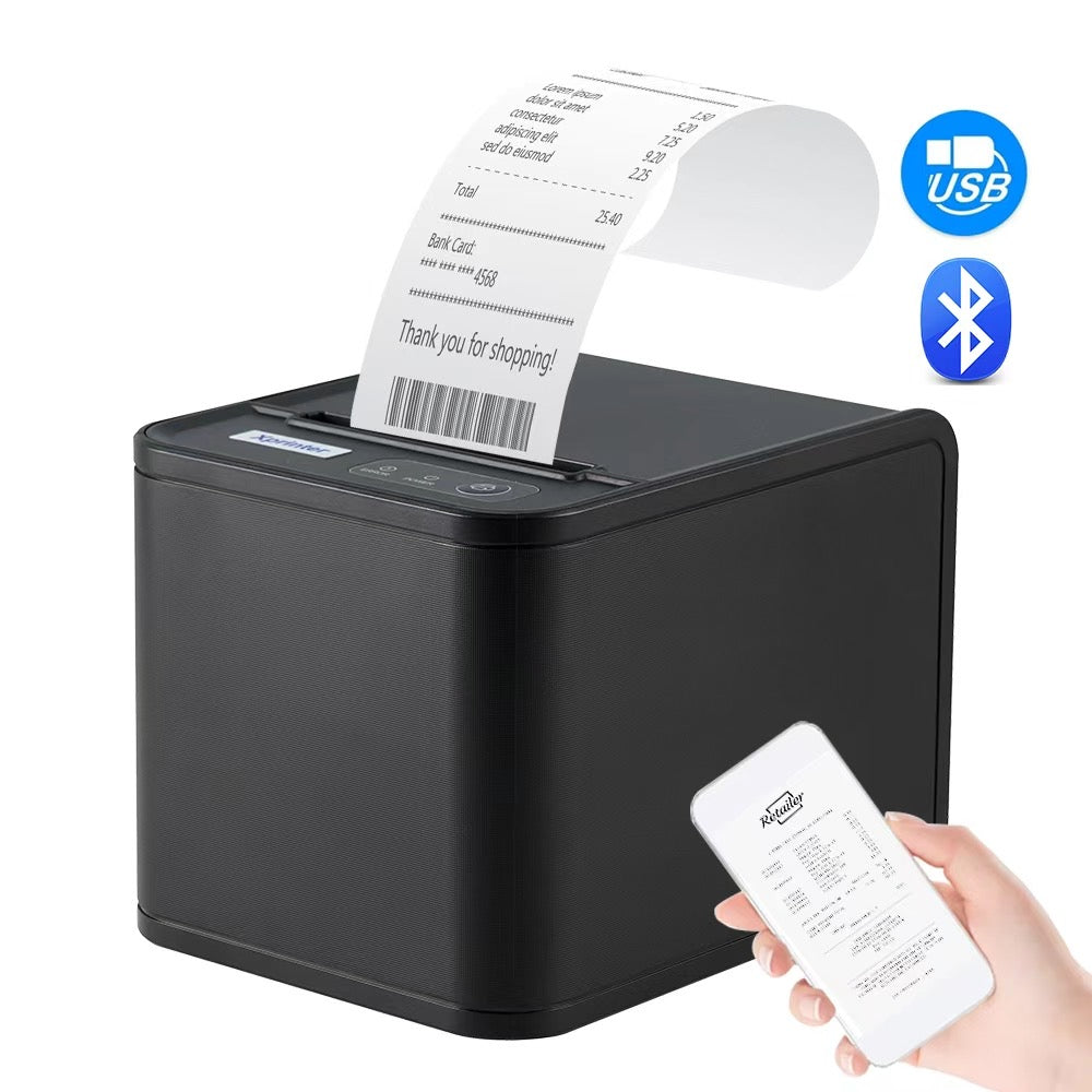 Imprimante Ticket de Caisse - Xprinter 80mm, Thermique Directe, Bluetooth / USB / Ethernet, Impression Fiable et Facile - ETS A2M