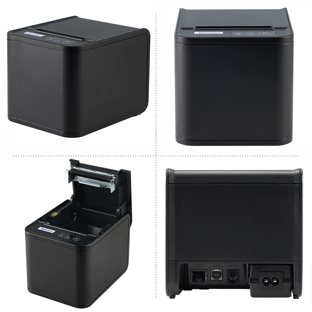 Imprimante Ticket de Caisse - Xprinter 80mm, Thermique Directe, Bluetooth / USB / Ethernet, Impression Fiable et Facile - ETS A2M